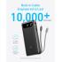 Anker Power Bank, 20,000mAh Travel Essential Portable Charger with Built-in USB-C Cable, 3-Port 87W Max Fast Charging Battery Pack, for MacBook, iPhone 16/15 Series, Samsung, Switch, and More - Black